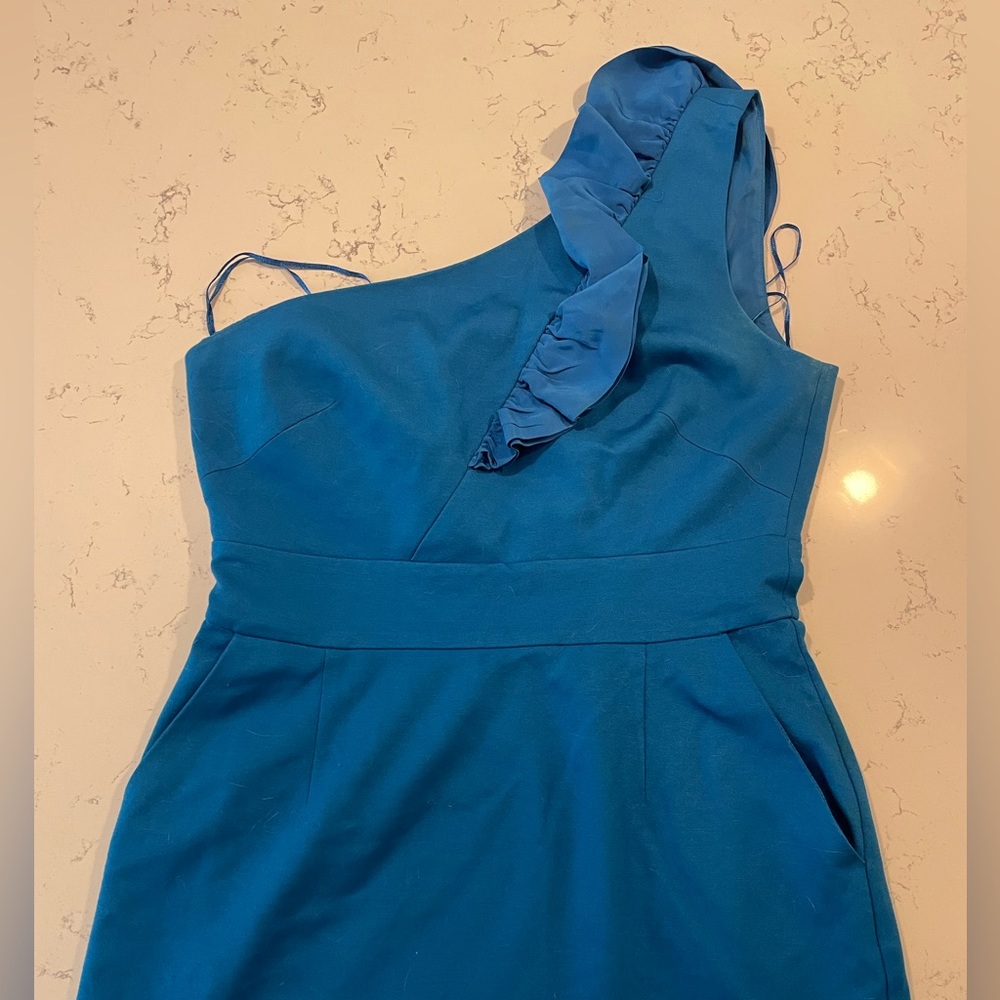 Trina Turk One Shoulder Cocktail Dress